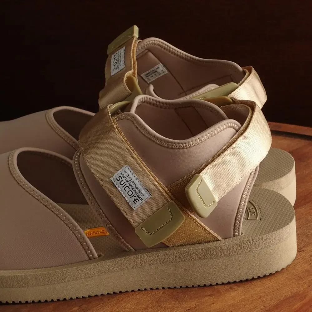 Suicoke Sandals Mens Size 12 Beige BITA-V Sport Split Toe Vibram Casual Shoes